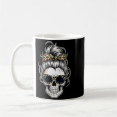 Halloween Shirt For Women Skull , Leopard Kaffeetasse (Links)