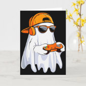 Halloween Shirt Ghost Gamer Video Gaming Boys Men Karte (Gelbe Blume)