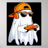 Halloween Shirt Ghost Gamer Video Gaming Boys Men Poster (Vorne)