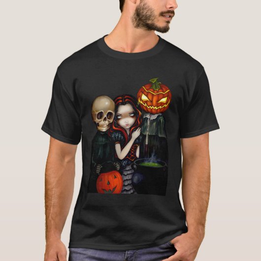 Halloween-Shirt heraus Trick-oder-Behandeln T-Shirt (Vorderseite)