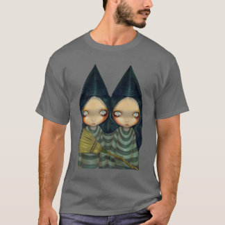 Halloween-Shirt Hexe mit zwei Witchy Schwestern T-Shirt