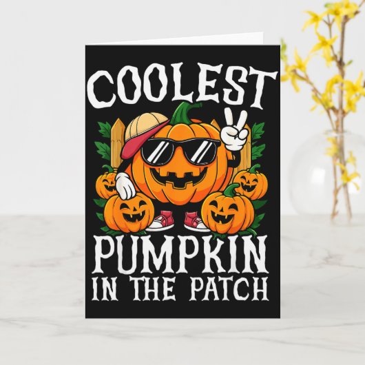 Halloween-Shirt Jungen Mädchen Kinder Coolster Kür Karte (Gelbe Blume)