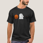 Halloween Shirt Männer Frauen Niedlich Ghost Pumpk (Vorderseite)