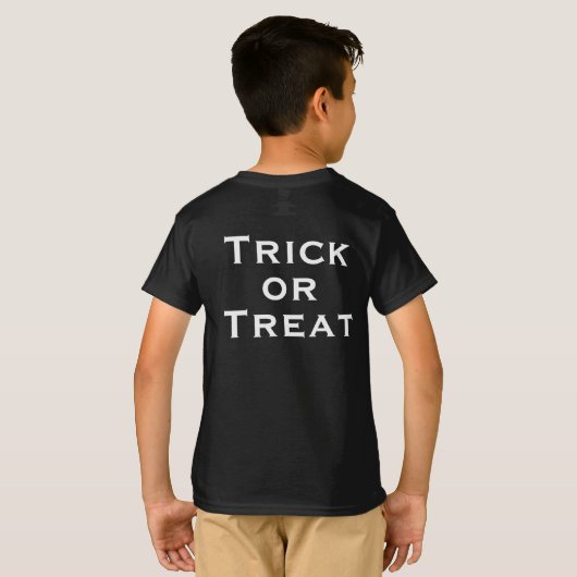 Halloween-Shirt mit Ghost T-Shirt (Schwarz voll)