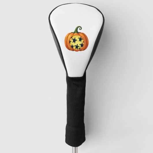 Halloween Shirt Pumpkin Turtle Sea Halloween Costu Golf Headcover (Vorderseite)