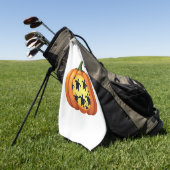 Halloween Shirt Pumpkin Turtle Sea Halloween Costu Golfhandtuch (Gras)