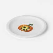 Halloween Shirt Pumpkin Turtle Sea Halloween Costu Pappteller (Schrägansicht)
