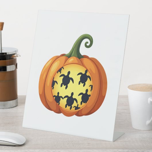 Halloween Shirt Pumpkin Turtle Sea Halloween Costu Sockelschild (In Situ)