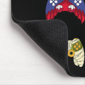 Halloween Shirt Skeleton Zombie Gaming Controller Mousepad (Ecke)