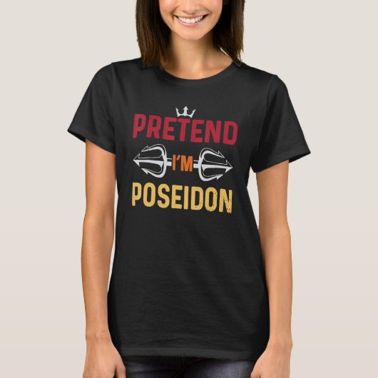 Halloween Shirt so tun, als wäre Poseidon-Kostüm g (Vorderseite)