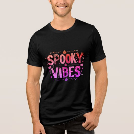 Halloween-Shirt, Spooky-Jahreszeit Tri-Blend Shirt (Vorderseite)