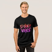 Halloween-Shirt, Spooky-Jahreszeit Tri-Blend Shirt (Vorderseite voll)