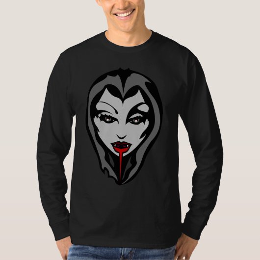 Halloween Shirt Spooky Vampire Unisex Shirt T-Shir (Vorderseite)