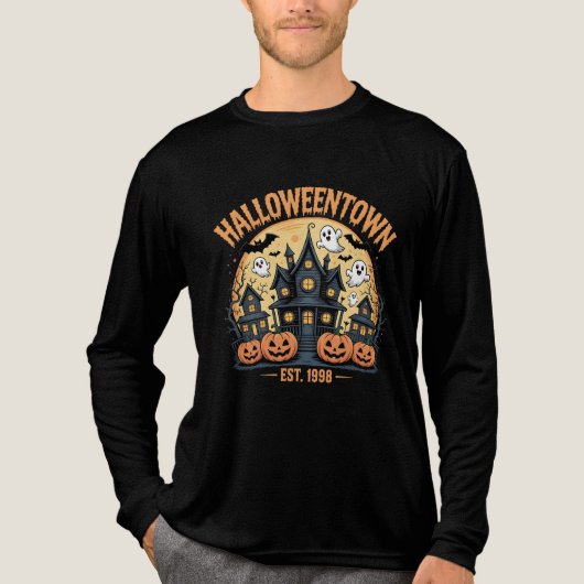Halloween-Shirt | unheimlich Tri-Blend Shirt (Vorderseite)