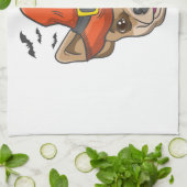 Halloween Shirt Witch Chihuahua Costume Gift Geschirrtuch (Gefaltet)