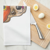 Halloween Shirt Witch Chihuahua Costume Gift Geschirrtuch (Viertel Falte)