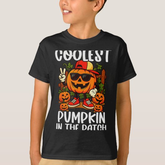 Halloween Shirts Boys And Kids Coolest Pumpkin In  (Vorderseite)