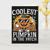 Halloween Shirts Boys And Kids Coolest Pumpkin In  Karte (Gelbe Blume)