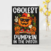 Halloween Shirts Boys And Kids Coolest Pumpkin In Karte (Gelbe Blume)