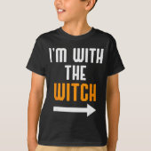 Halloween Shirts For Men I'm With The Witch Funny  (Vorderseite)