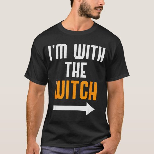 Halloween Shirts For Men I'm With The Witch Funny  (Vorderseite)