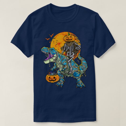 Halloween Shirts für BoysDinosaurier Skeleton T re (Design vorne)