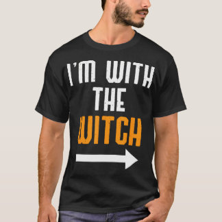 Halloween-Shirts für Männer, ich bin mit der Hexe- T-Shirt