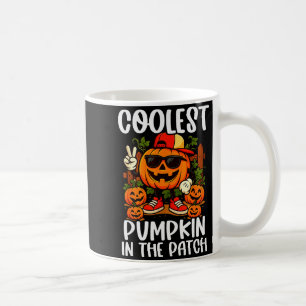 Halloween-Shirts Jungen Und Kinder Coolster Kürbis Kaffeetasse