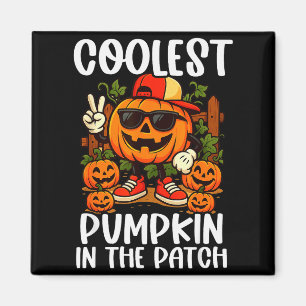 Halloween-Shirts Jungen und Kinder Coolster Kürbis Magnet