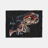 Halloween Shirts Skeleton Gamer Video Gaming Boys Fleecedecke (Vorderseite (Horizontal))