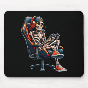 Halloween-Shirts Skelett Gamer Videospiel Jungen  Mousepad