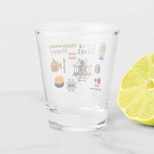 Halloween-Showglas Schnapsglas (Rückseite)