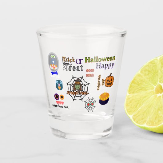 Halloween-Showglas Schnapsglas (Vorderseite)