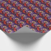 Halloween Siberian Cat Vampire Pumpkins Beängstige Geschenkpapier (Ecke)