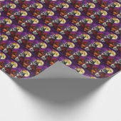 Halloween Sibirien Husky Vampire Pumpkins Beängsti Geschenkpapier (Ecke)