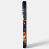 Halloween Sibirienkatze mit Kürbiskugeln Beängstig Case-Mate iPhone Hülle (Rückseite / Links)