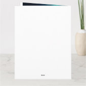 Halloween Sibirischer Husky mit Pumpkins Beängstig Karte (Rückseite)