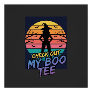 Halloween sieh dir mein Boo T-Shirt-Design an_1 Poster