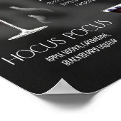 Halloween Signature Drink-Zeichen Poster (Ecke)