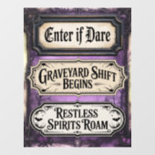 Halloween Signs Fensteraufkleber (Blatt)