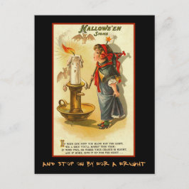 Halloween Signs Party mit blutigem Text einladen Einladungspostkarte