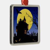 Halloween Silbernes Ornament (Rechts)