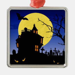 Halloween Silbernes Ornament