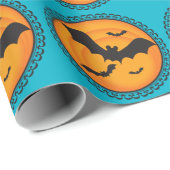 Halloween-Silhouette-Schläger-Verpackungs-Papier Geschenkpapier (Rolleneckpunkt)