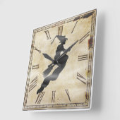Halloween-Silhouette | Vintage Uhr (Winkel)