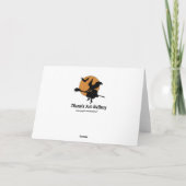 Halloween-Silhouetten Karte (Rückseite)