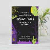 Halloween Simple Einladung (Stehend Vorderseite)