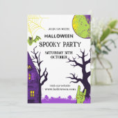 Halloween Simple Einladung (Stehend Vorderseite)