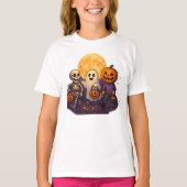 Halloween Simple Minimalistisch Unisex Männchen T-Shirt (Vorderseite)