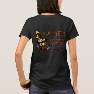 "Halloween Sisters - Spooky Writing Practice" T-Shirt